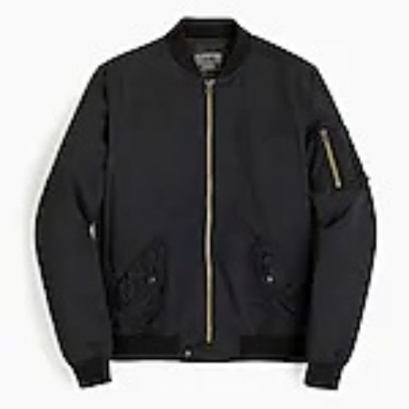 J. Crew Other - J Crew Wallace & Barnes MA-1 Black Bomber Jacket